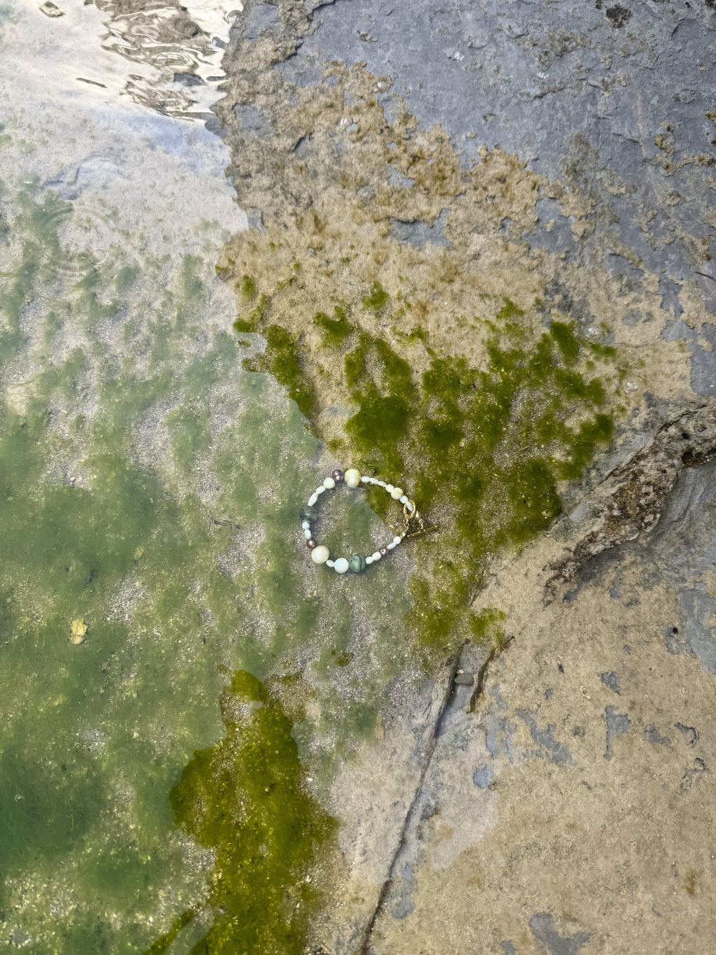 Tierra Suave Armband | Süßwasserperlen, Jade & Naturstein Mix