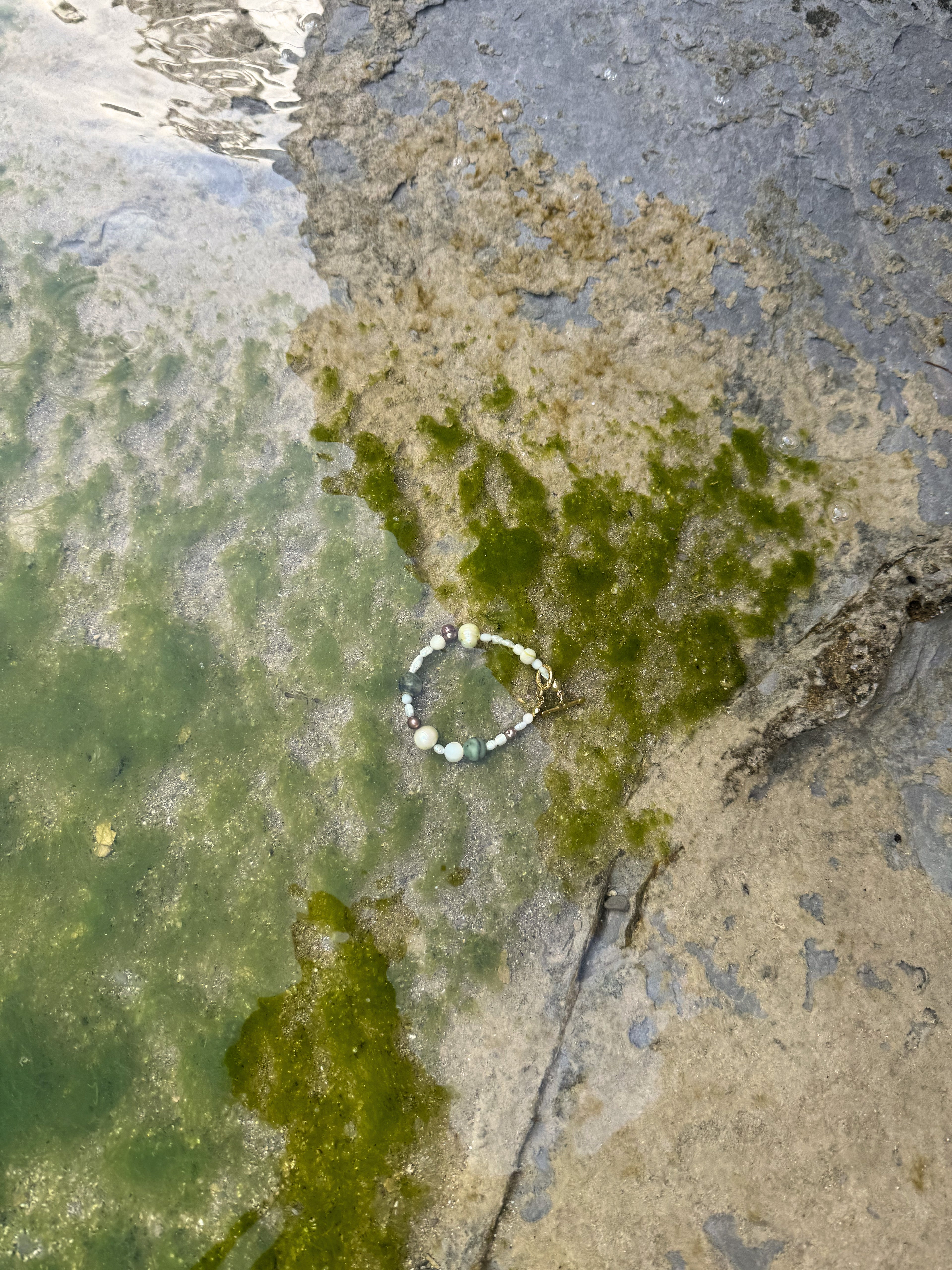Tierra Suave Armband | Süßwasserperlen, Jade & Naturstein Mix