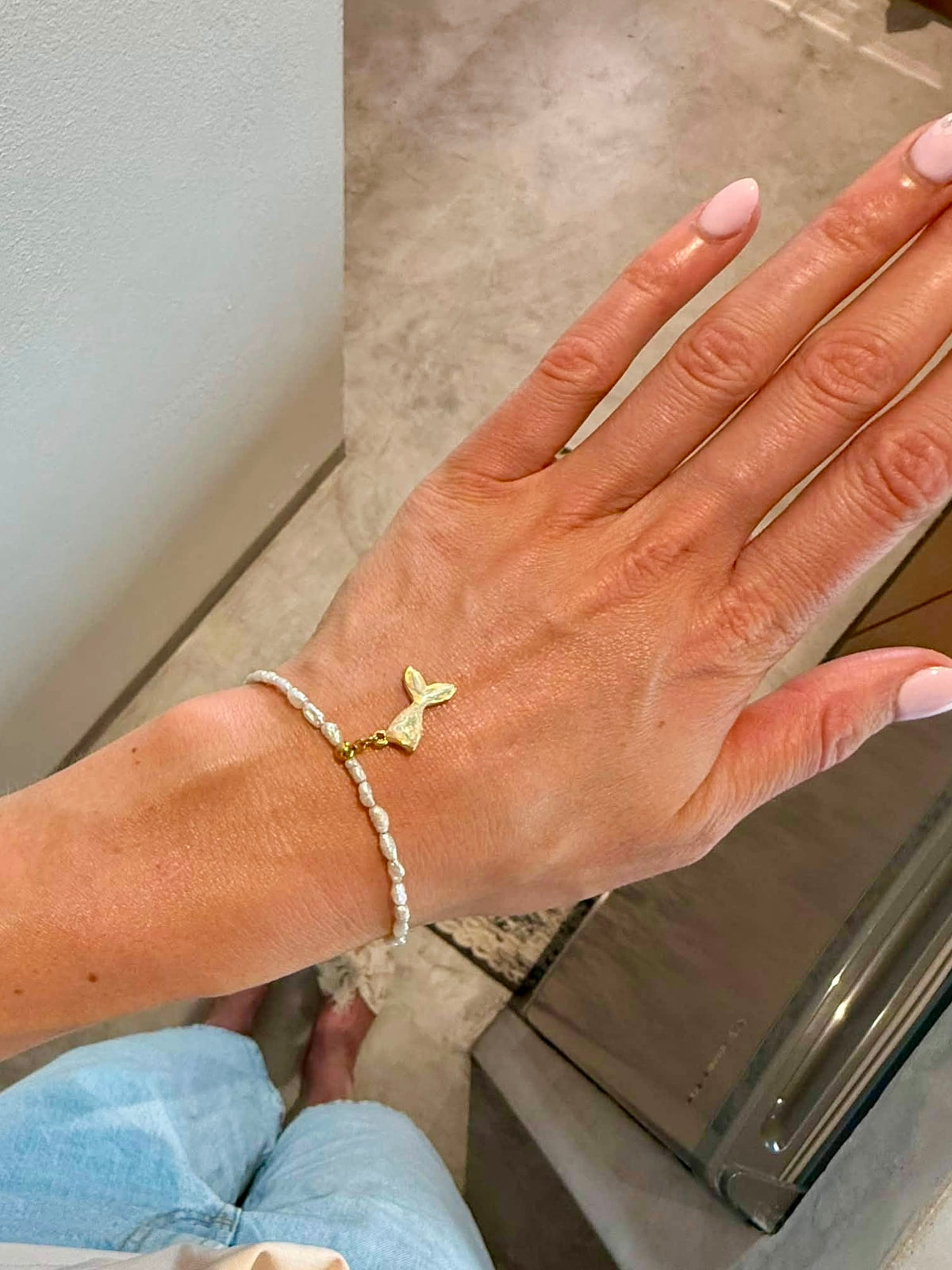 Süßwasserperlen Armband PURE Gold – Personalisierbar in Länge, Farbe & Verschluss