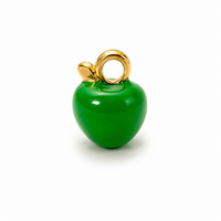 Apfel Anhänger – Kleiner Food Charm in 3 Farben | 18K vergoldet