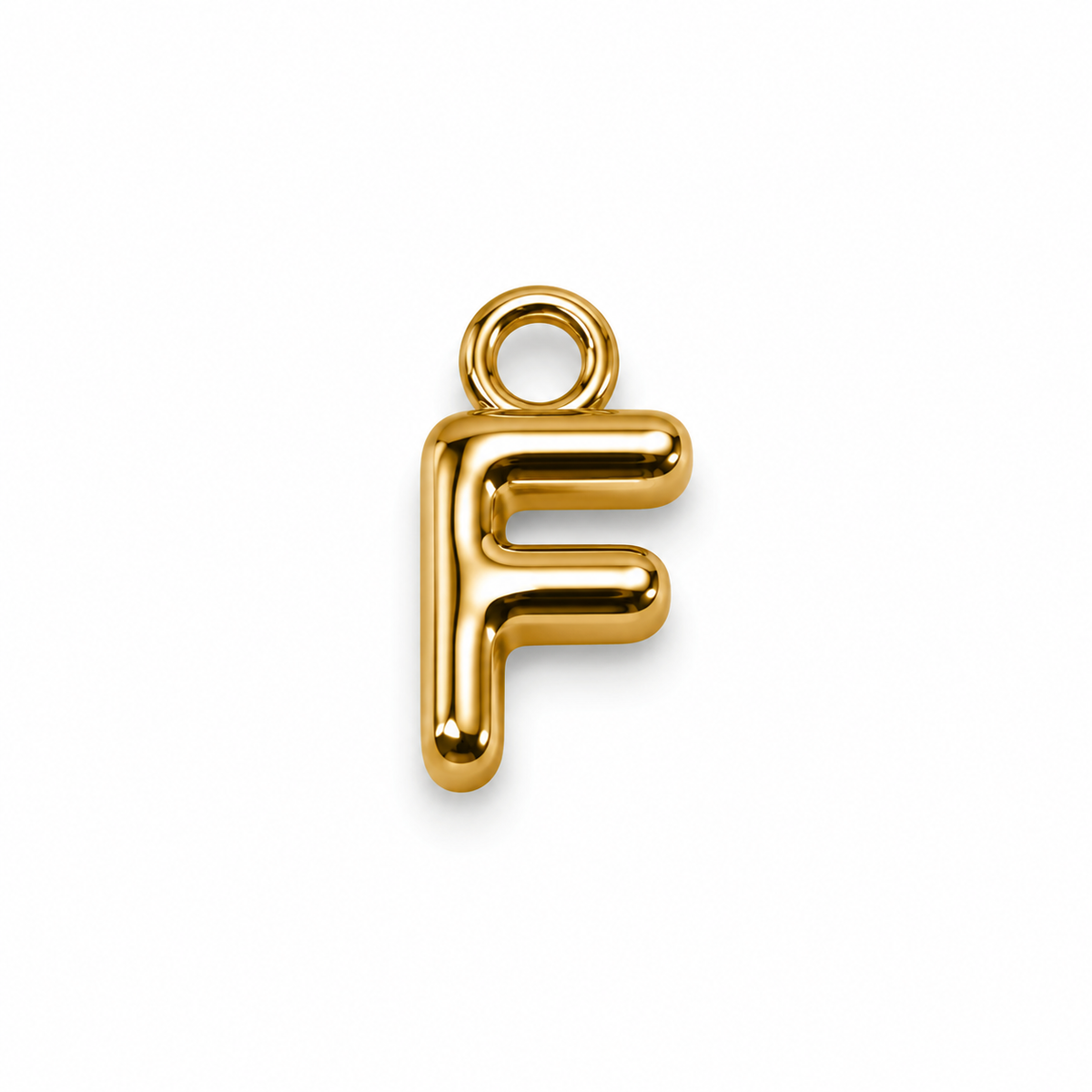 Buchstaben Anhänger Gold – Mini Initial Charm A bis Z | 18K vergoldet