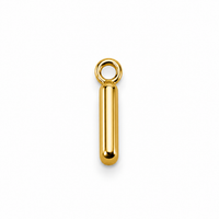 Buchstaben Anhänger Gold – Mini Initial Charm A bis Z | 18K vergoldet