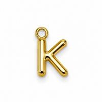 Buchstaben Anhänger Gold – Mini Initial Charm A bis Z | 18K vergoldet