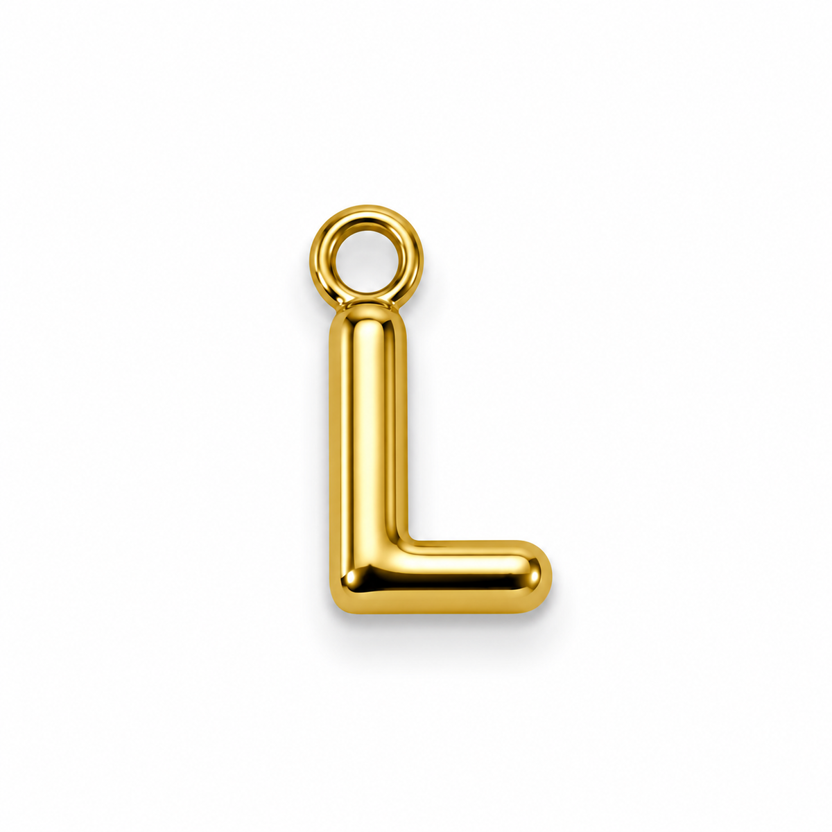 Buchstaben Anhänger Gold – Mini Initial Charm A bis Z | 18K vergoldet