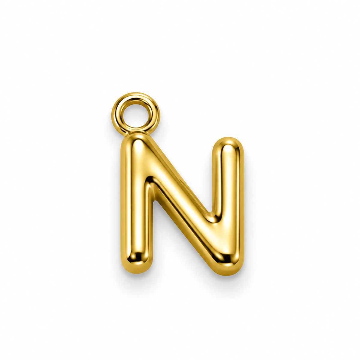 Buchstaben Anhänger Gold – Mini Initial Charm A bis Z | 18K vergoldet