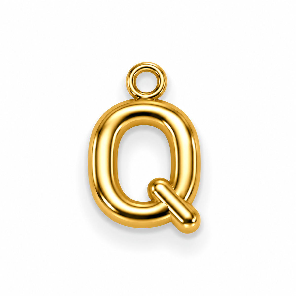 Buchstaben Anhänger Gold – Mini Initial Charm A bis Z | 18K vergoldet