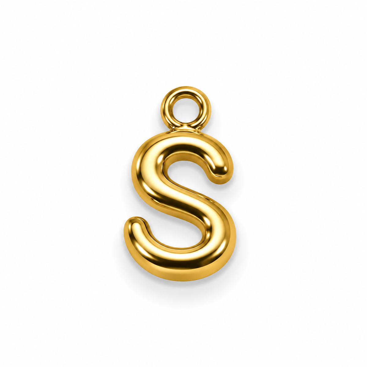 Buchstaben Anhänger Gold – Mini Initial Charm A bis Z | 18K vergoldet