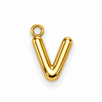 Buchstaben Anhänger Gold – Mini Initial Charm A bis Z | 18K vergoldet