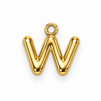 Buchstaben Anhänger Gold – Mini Initial Charm A bis Z | 18K vergoldet