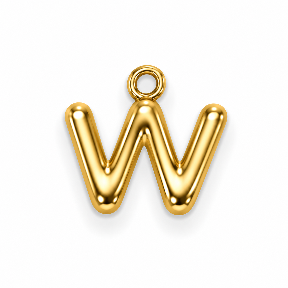 Buchstaben Anhänger Gold – Mini Initial Charm A bis Z | 18K vergoldet