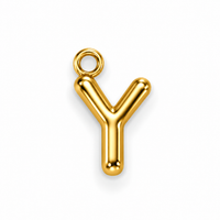 Buchstaben Anhänger Gold – Mini Initial Charm A bis Z | 18K vergoldet