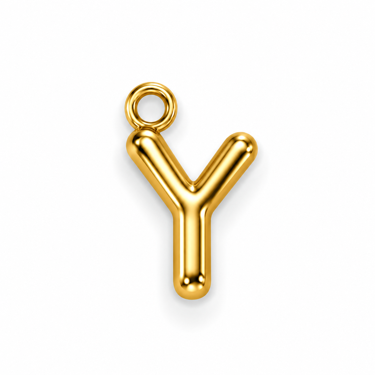 Buchstaben Anhänger Gold – Mini Initial Charm A bis Z | 18K vergoldet