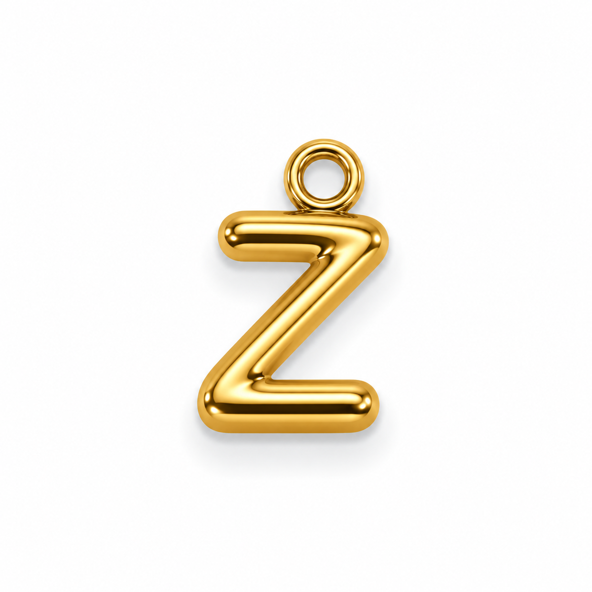 Buchstaben Anhänger Gold – Mini Initial Charm A bis Z | 18K vergoldet