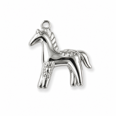 Pferd Anhänger aus Edelstahl in Silber
