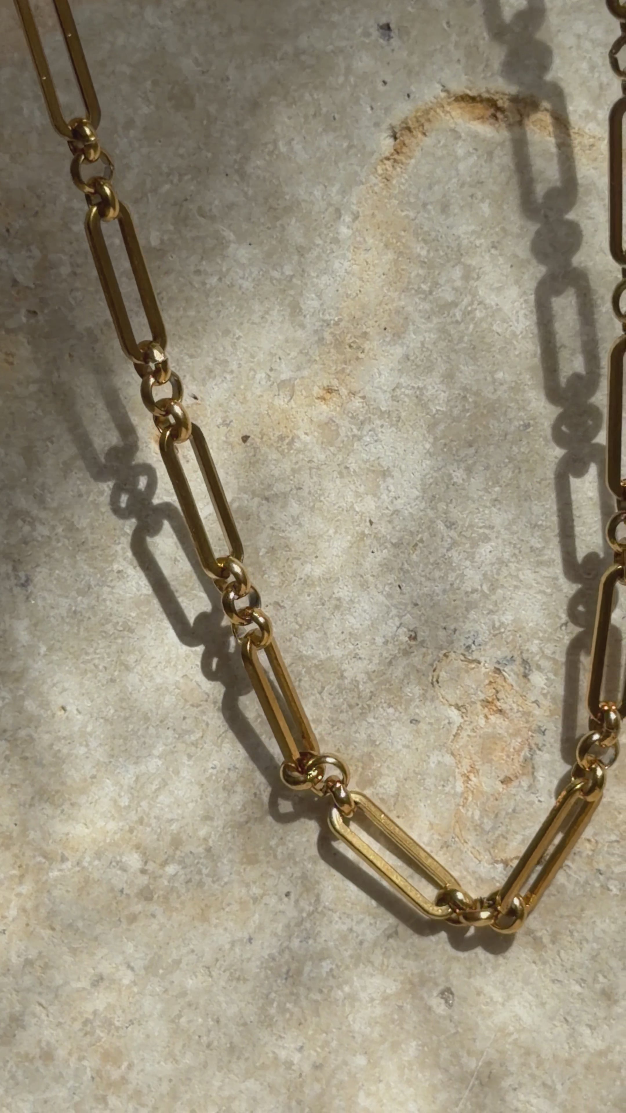 LIBRE STATEMENT Gliederkette für Charms | Edelstahl 18K vergoldet