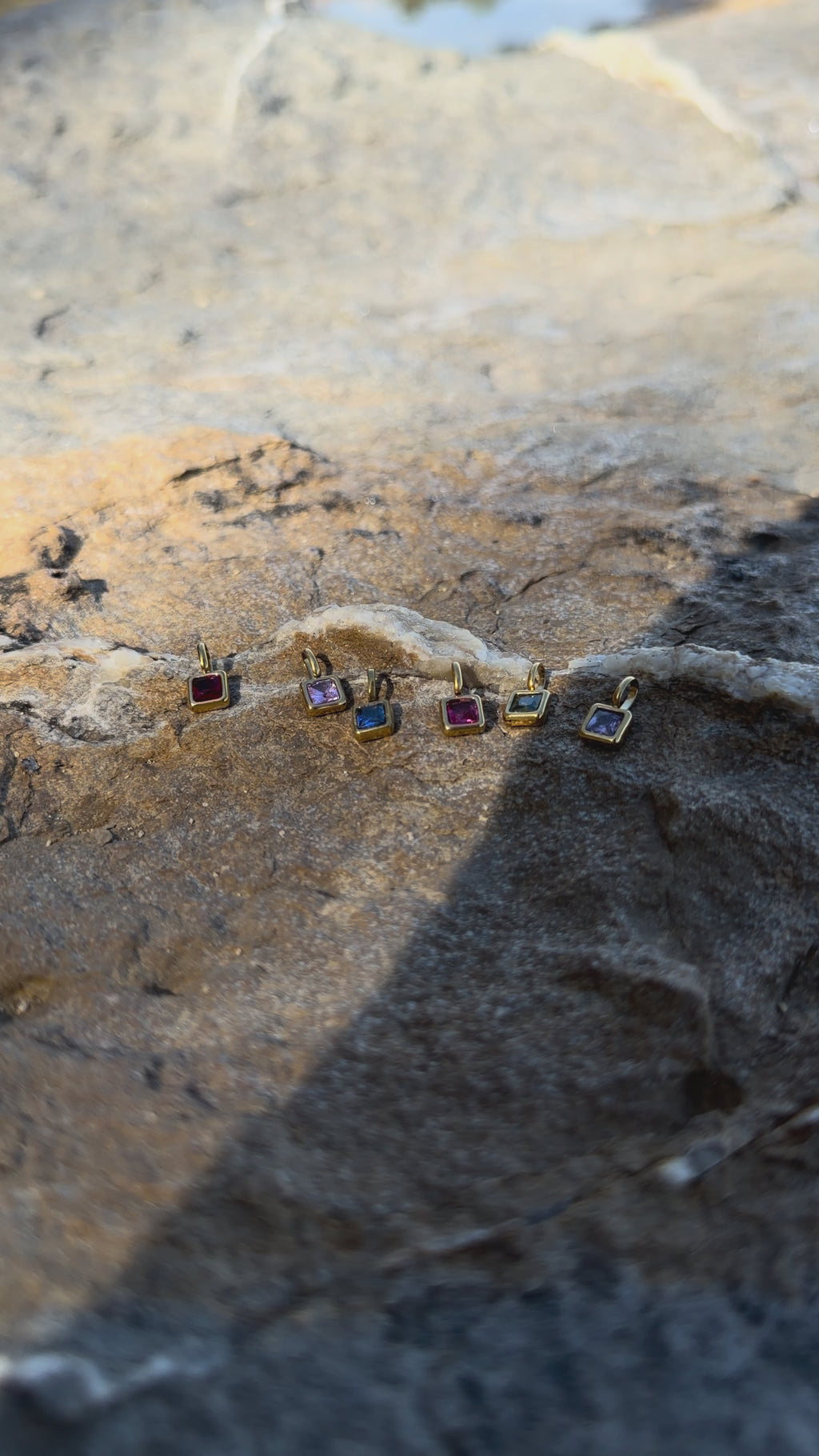 Calor Esencial | Layering Kette mit Monatsstein & Muschelperlen