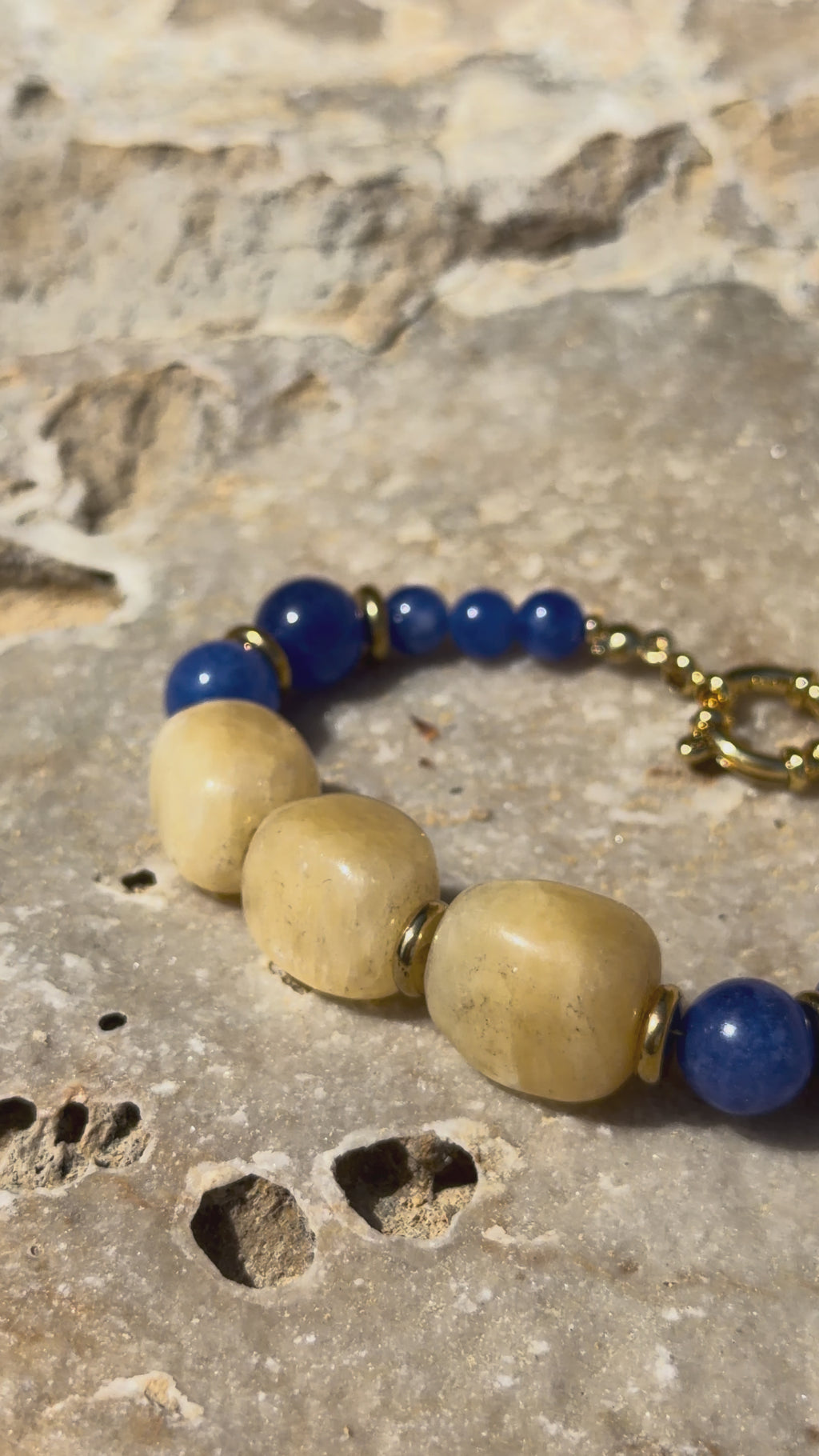 Brisa Marina Armband | Lapislazuli & Naturstein