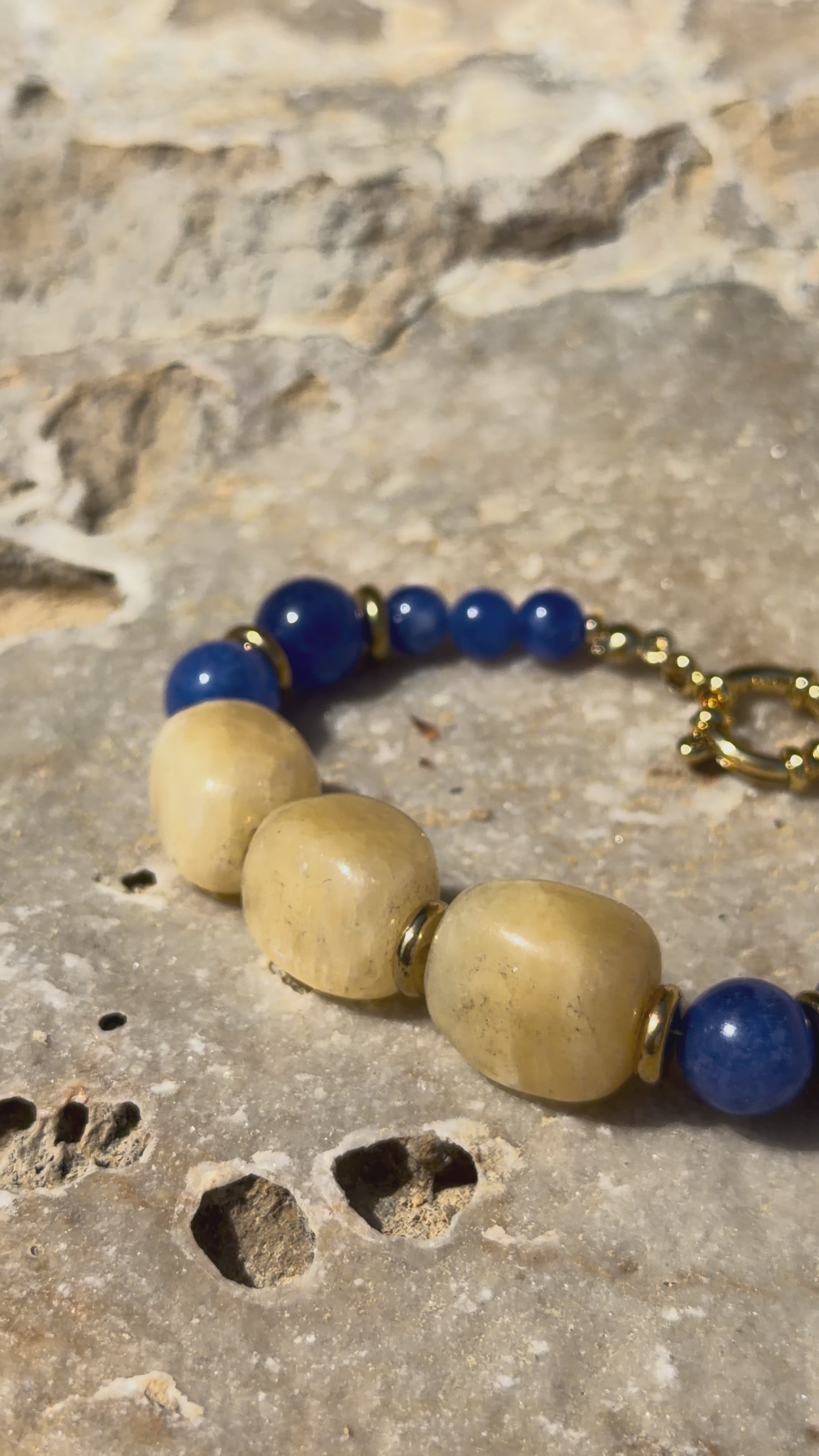 Brisa Marina Armband | Lapislazuli & Naturstein