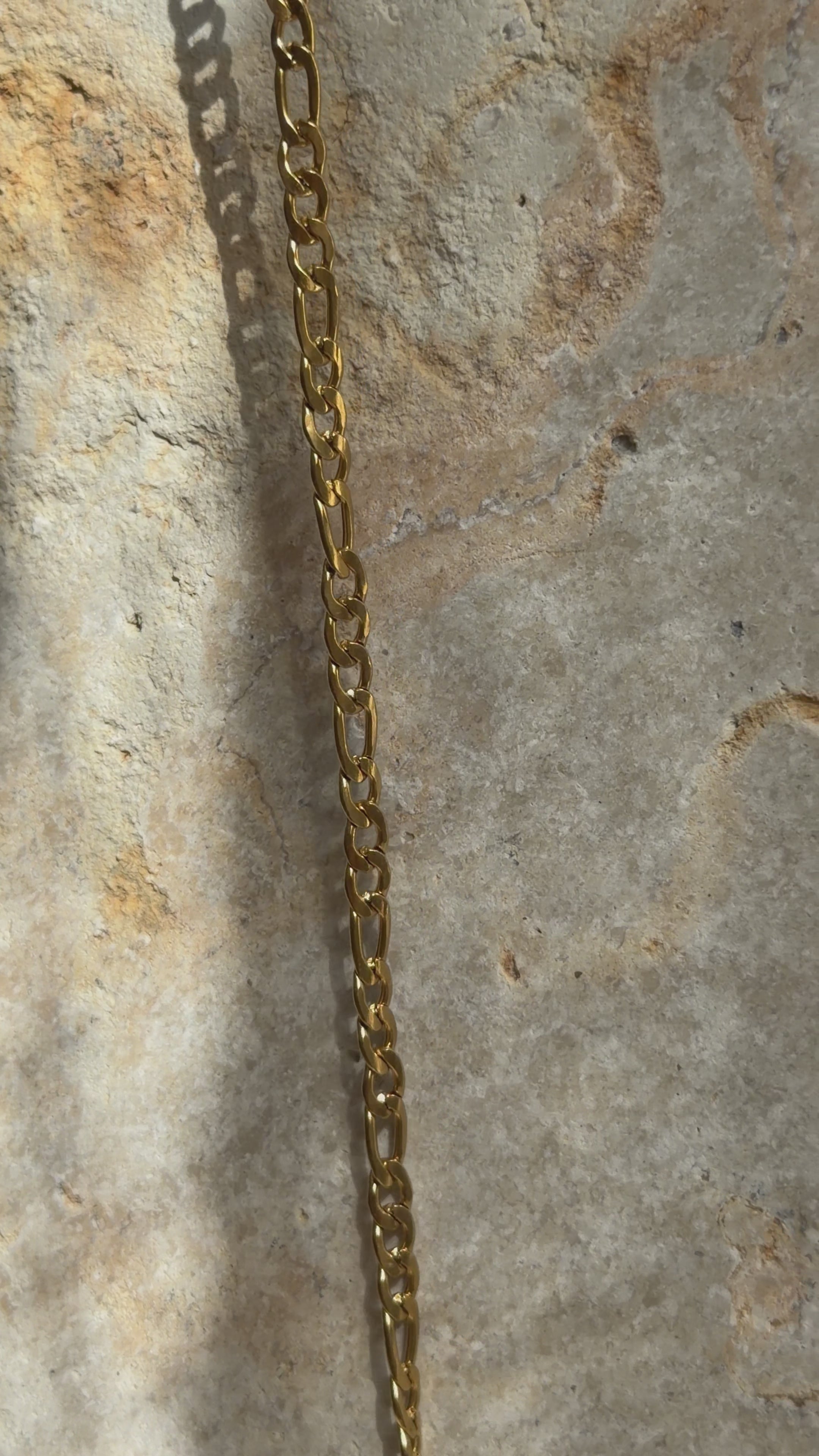 LIBRE CURB XL Panzerkette für Charms | Edelstahl 18K vergoldet