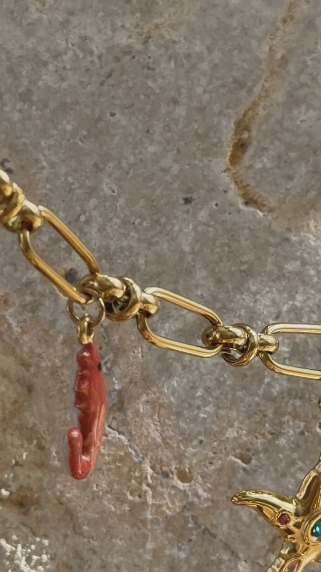 LIBRE POWER Gliederkette für Charms | Edelstahl 18K vergoldet