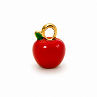 Apfel Anhänger – Kleiner Food Charm in 3 Farben | 18K vergoldet