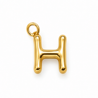 Buchstaben Anhänger Gold – Mini Initial Charm A bis Z | 18K vergoldet