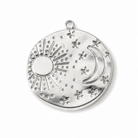 Sonne & Mond Medaillon Silber – Mystischer Astro Charm | Edelstahl